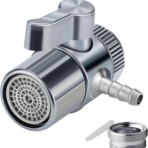 Countertop Water Filter Diverter Valve Barb Connector, Faucet Diverter Adapter